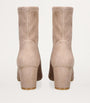 Stuart Weitzman Beige Suede Yuliana Ankle Boots 60
