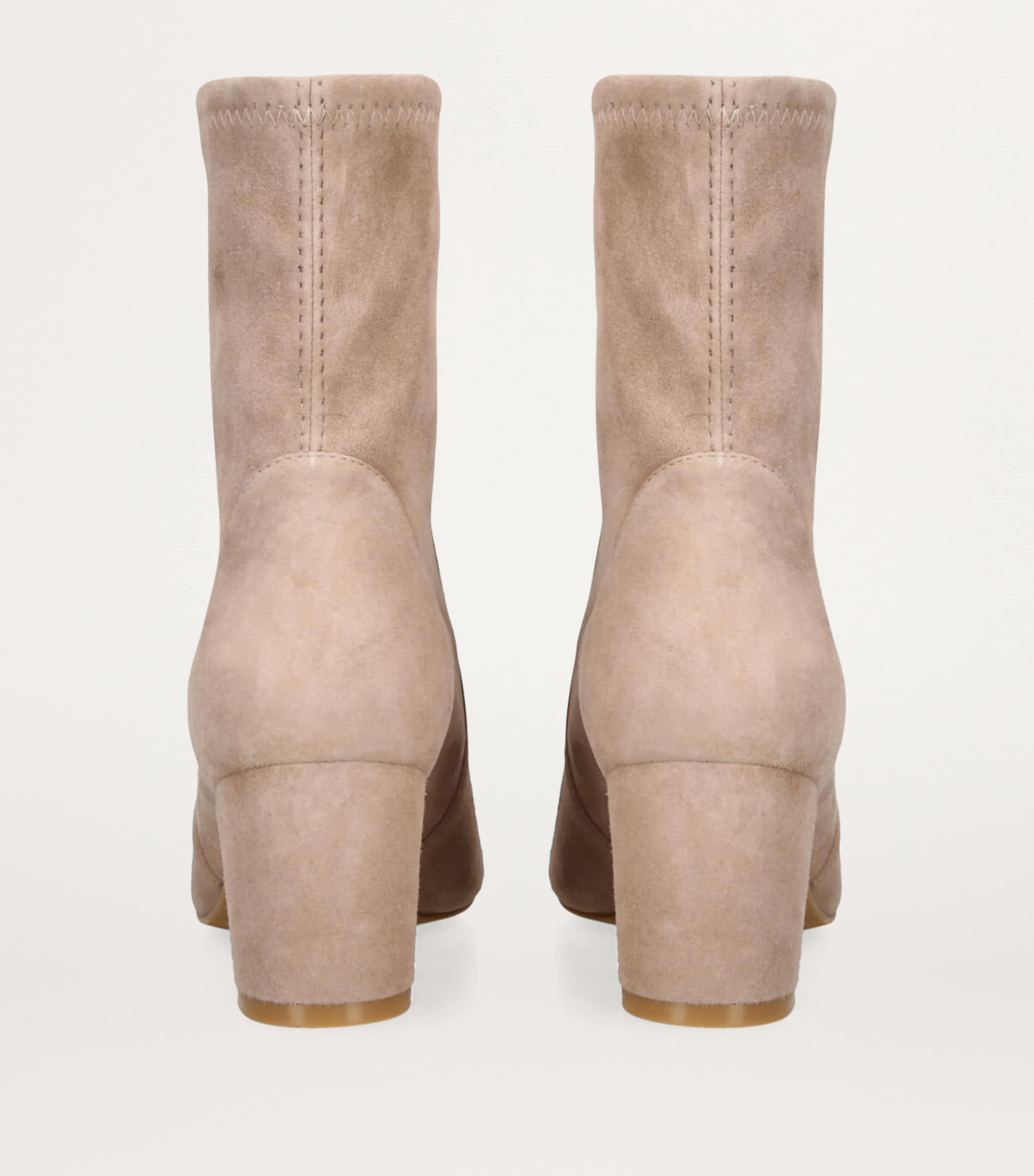 Stuart Weitzman Beige Suede Yuliana Ankle Boots 60