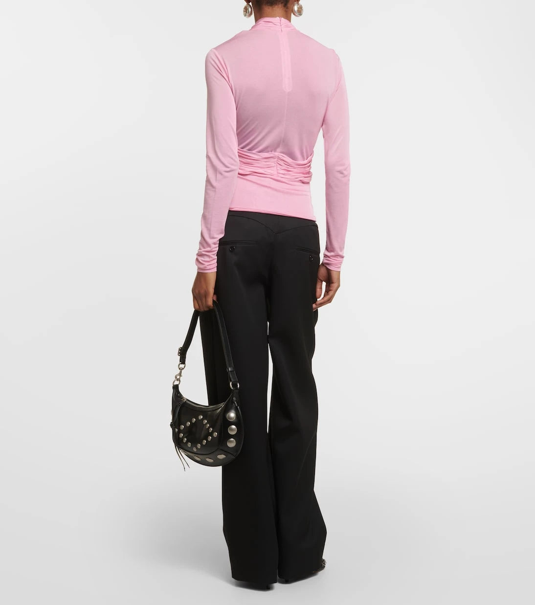Isabel Marant - Resly draped semi-sheer jersey top