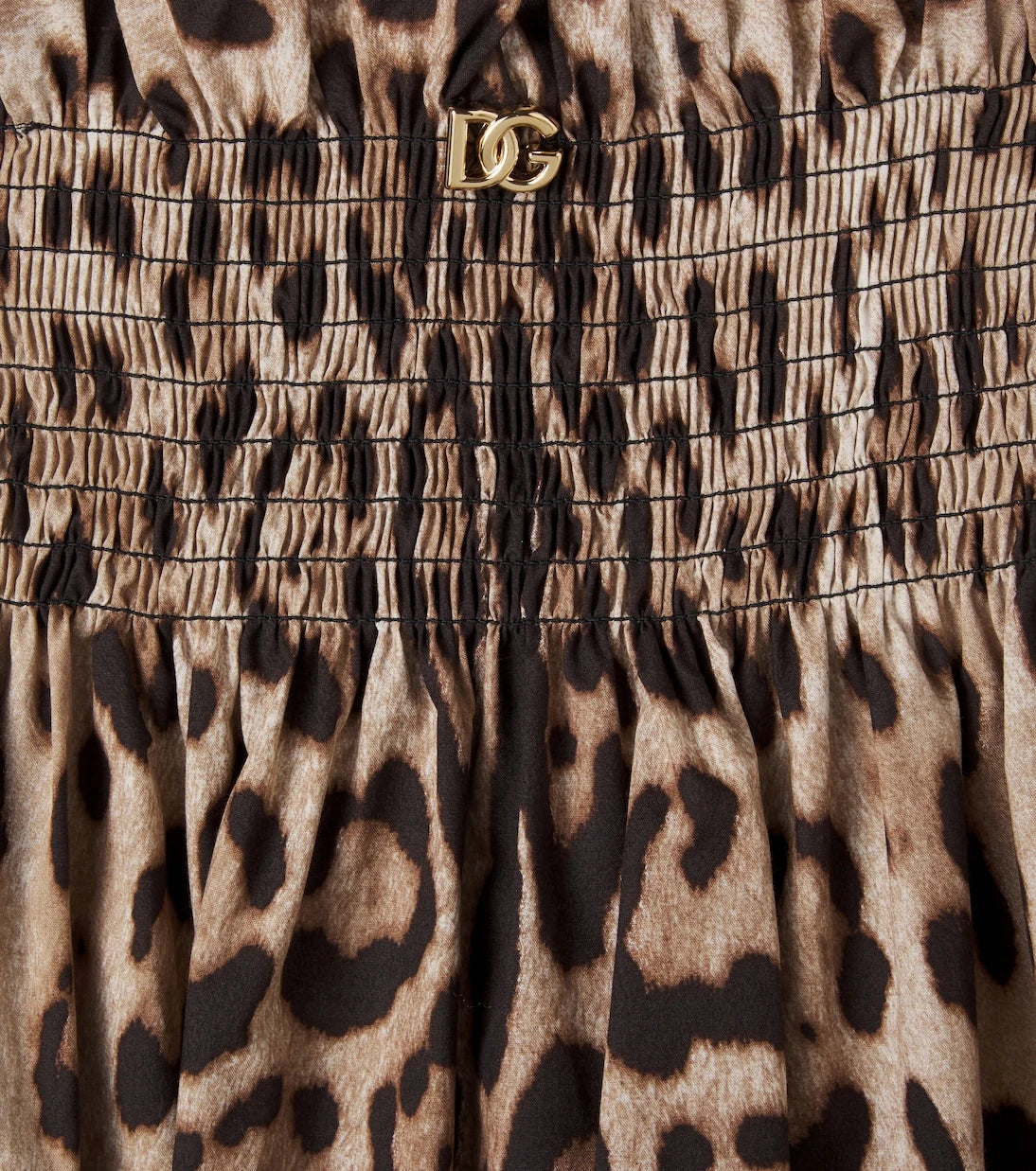 Dolce&Gabbana Kids - Leopard-print cotton dress