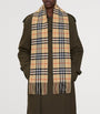 Cashmere Narrow Check Scarf