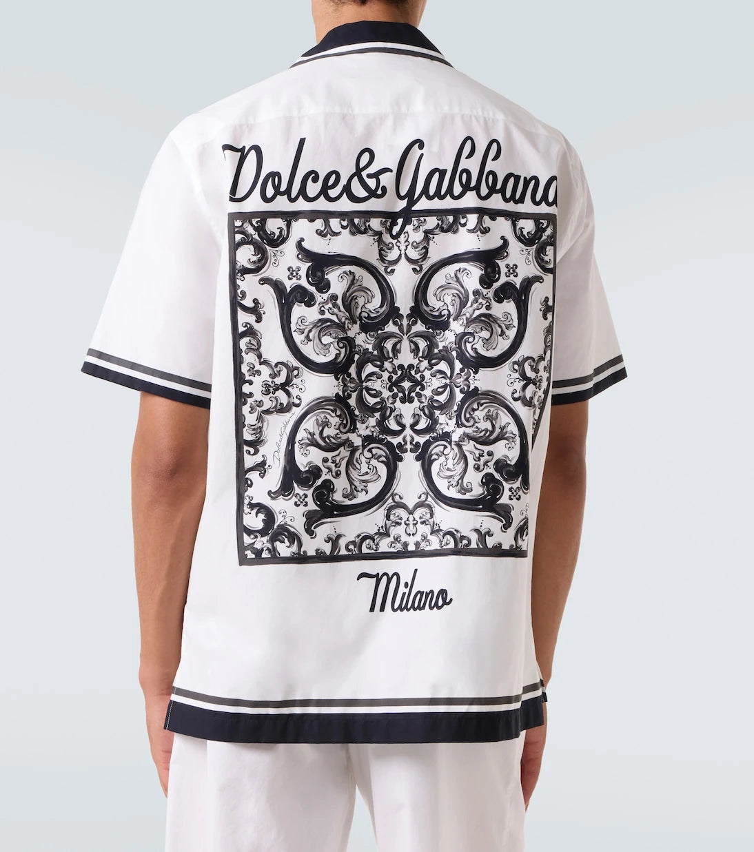 Dolce&Gabbana - Majolica printed cotton shirt