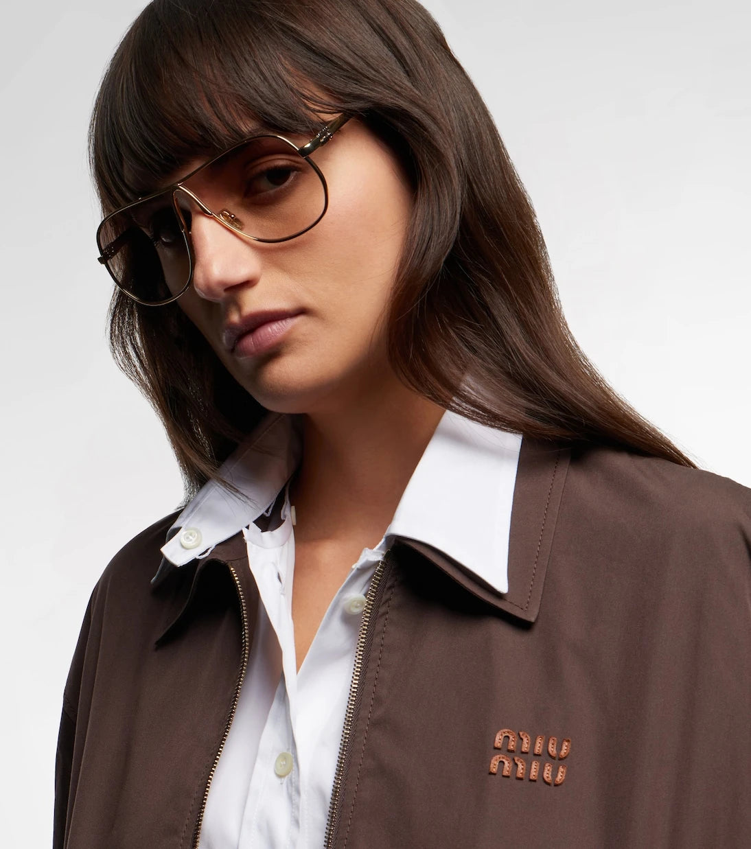 Miu Miu - نظارات Miu Ombre الشمسية بعدسات طيار