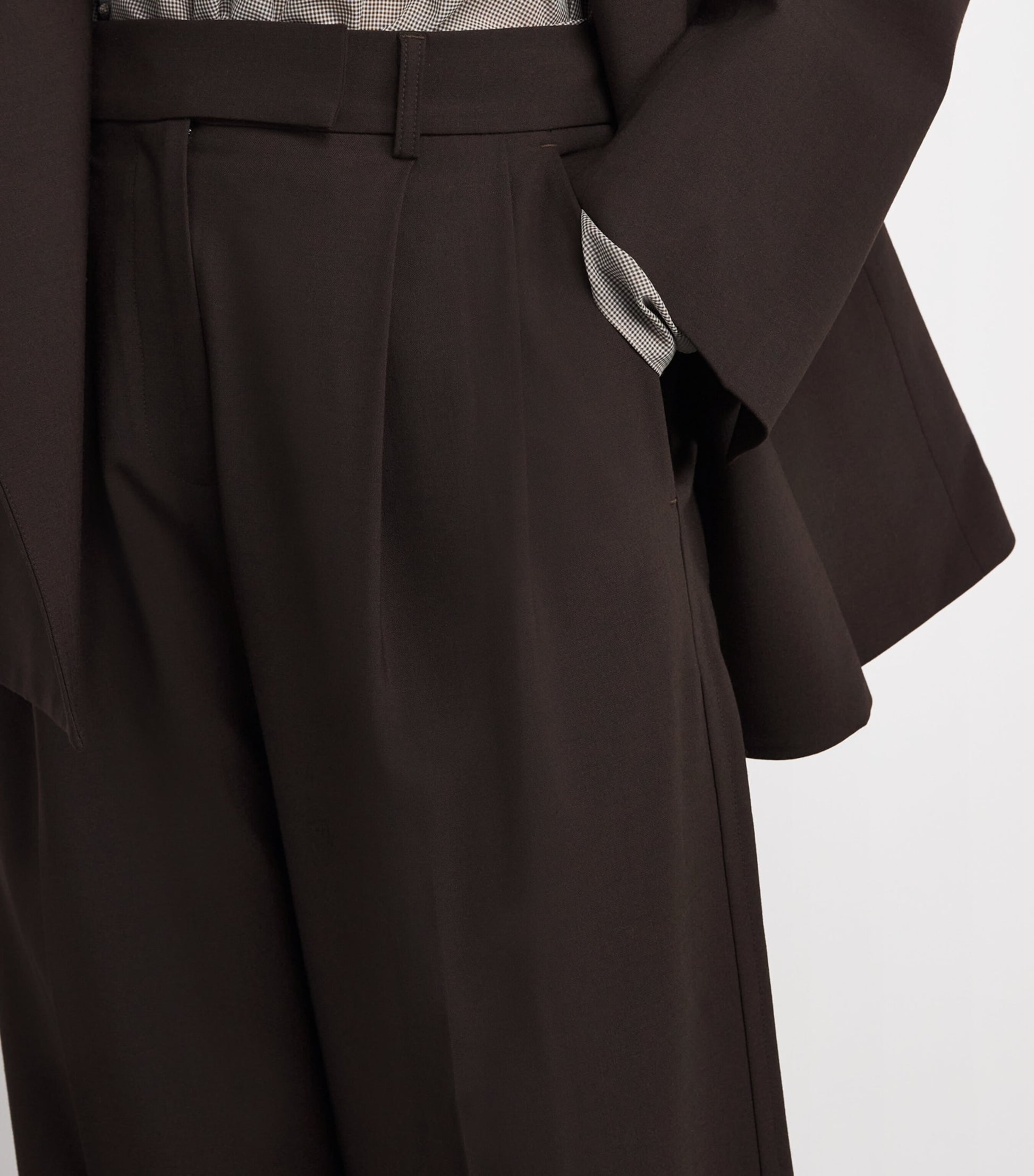 ESSE Studios Brown Onus Tailored Trousers