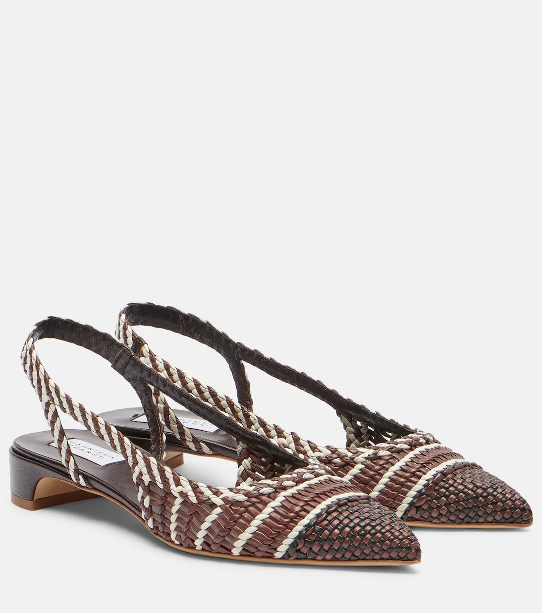 Gabriela Hearst - Perro braided leather slingback pumps