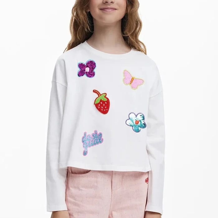 Desigual Uzun Kollu Çocuk Bluzu