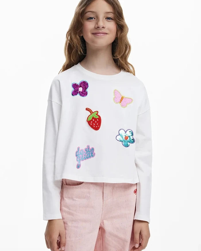 Desigual Uzun Kollu Çocuk Bluzu