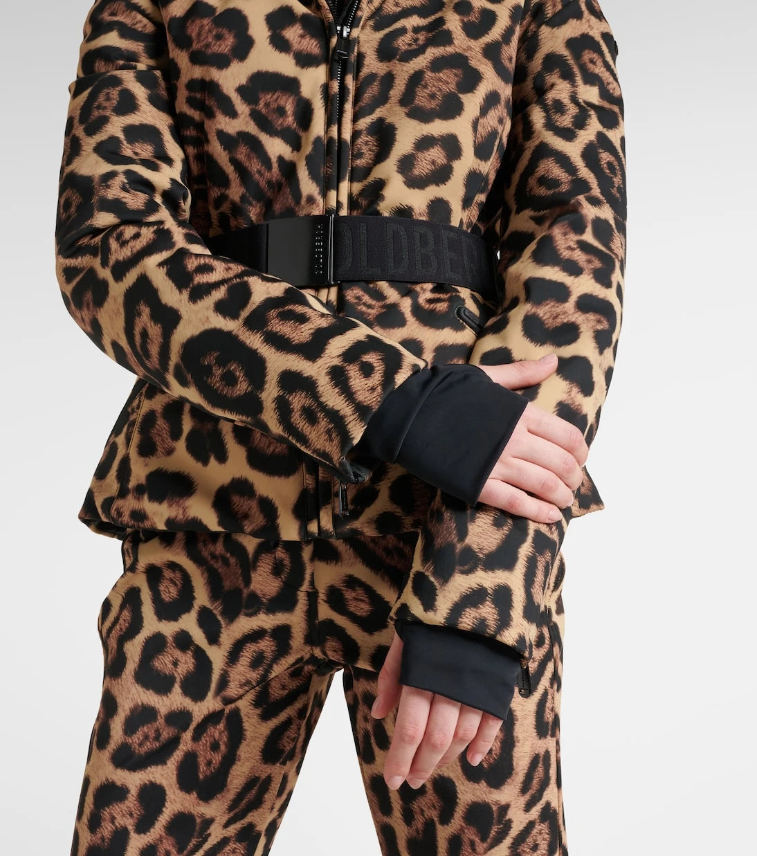 Goldbergh - Felis leopard-print down ski jacket