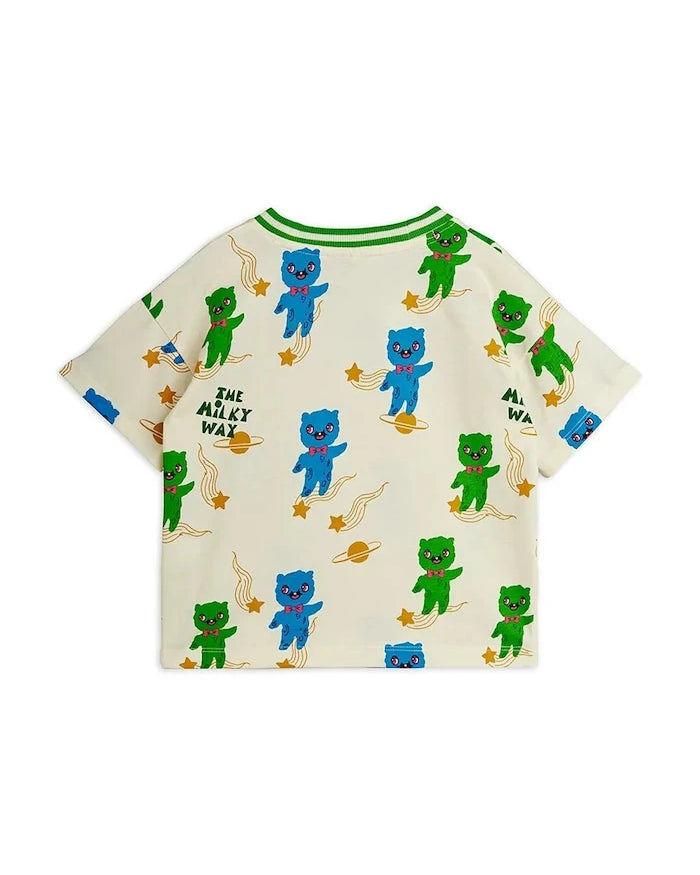 Детска памучна тениска Mini Rodini Alien