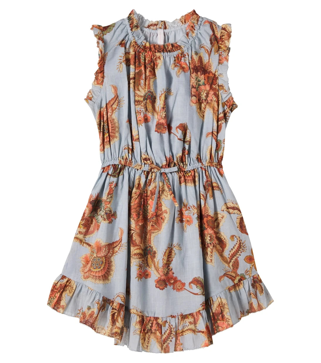 Zimmermann Kids - Aster floral ruffled cotton dress