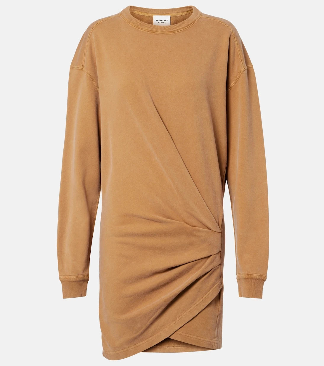 Marant Etoile - Pipper gathered cotton sweatshirt dress