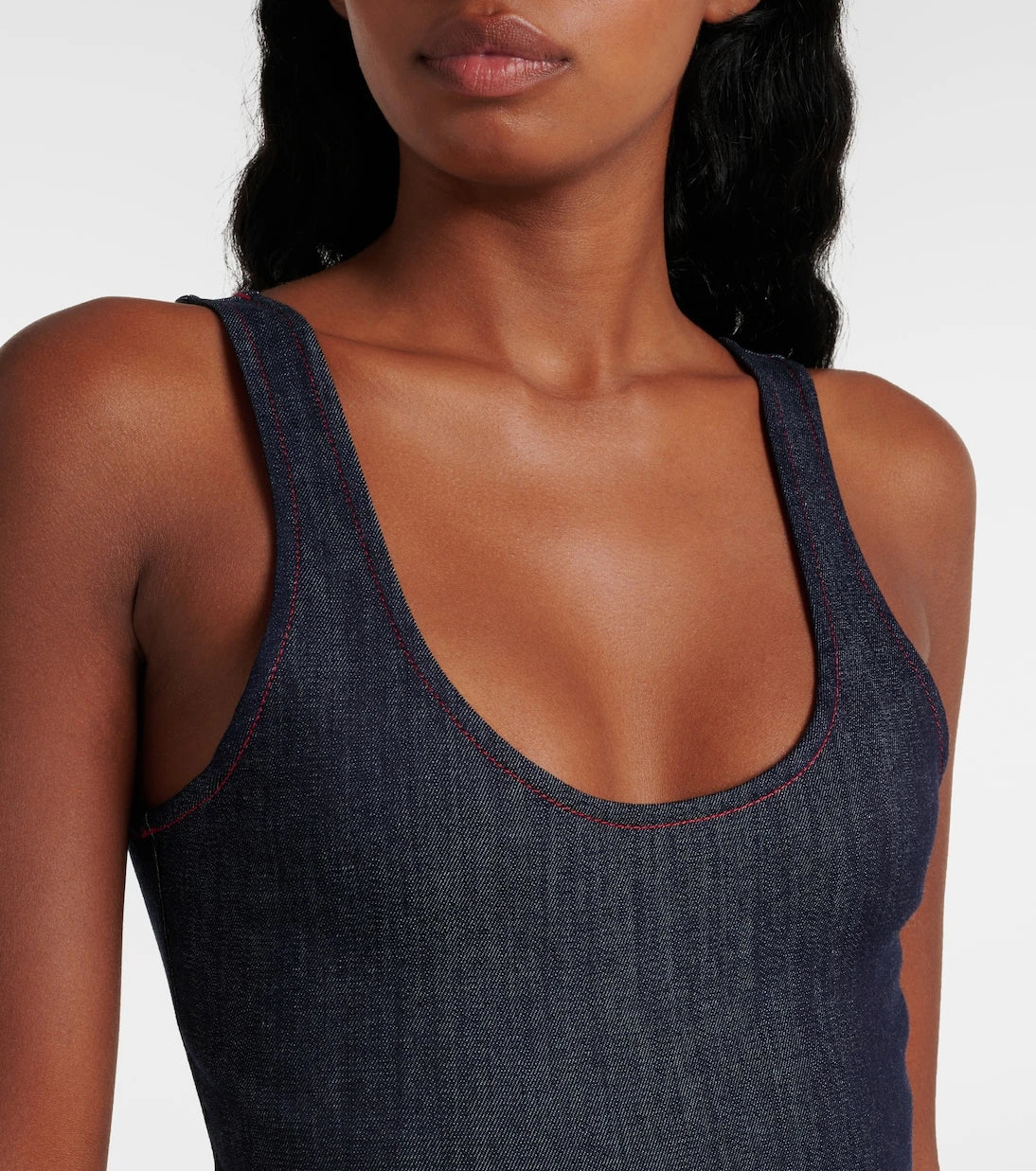Alaïa - Denim bodysuit