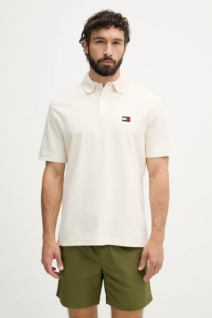 Tommy Hilfiger тениска с яка мъжка от памук