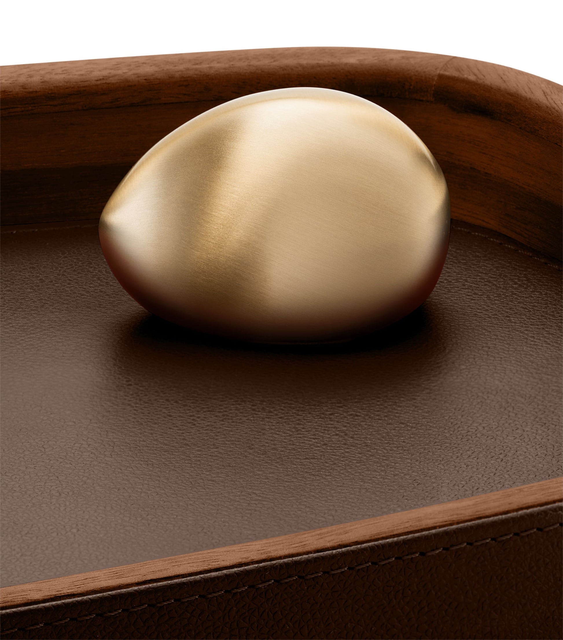 Leather Pebble Trinket Tray
