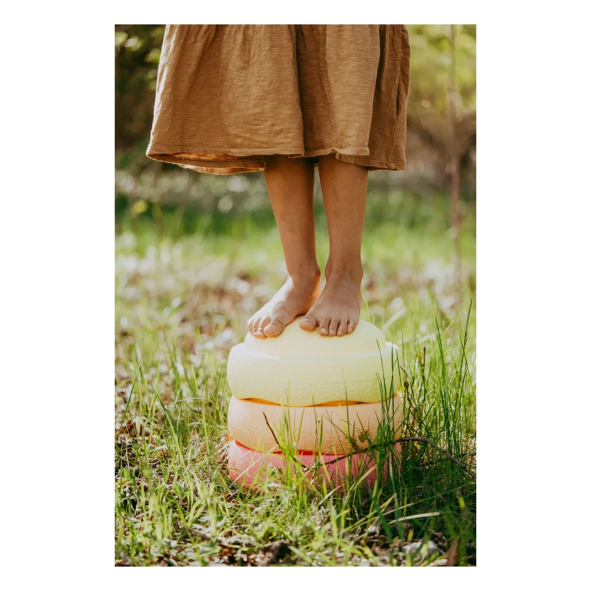 Stapelstein - Original warm pastel | Pastel