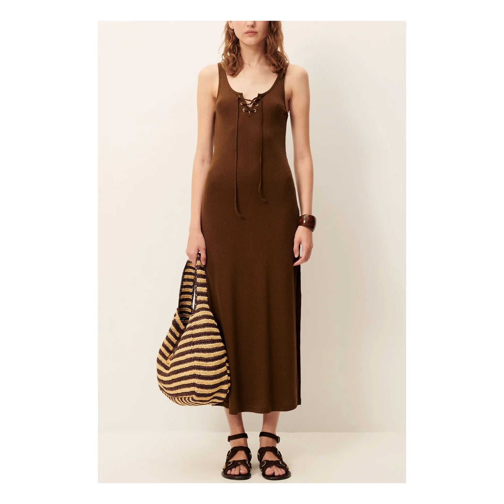 Sessùn - Sueli dress | Brown