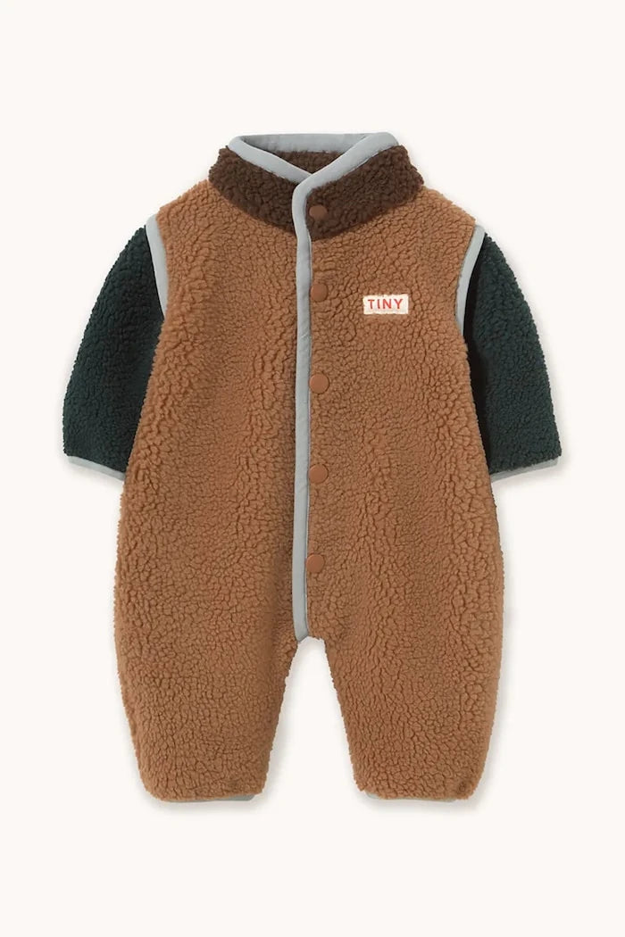 Bebek polar tulum COLOR BLOCK SHERPA ONE-PIECE
