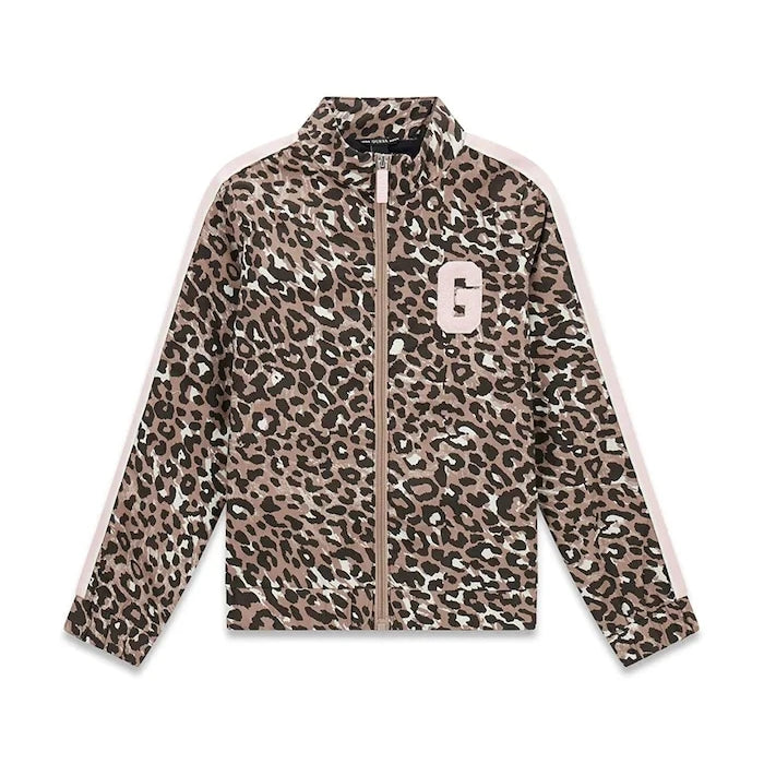 Guess çocuklar için pamuklu fermuarlı sweatshirt
