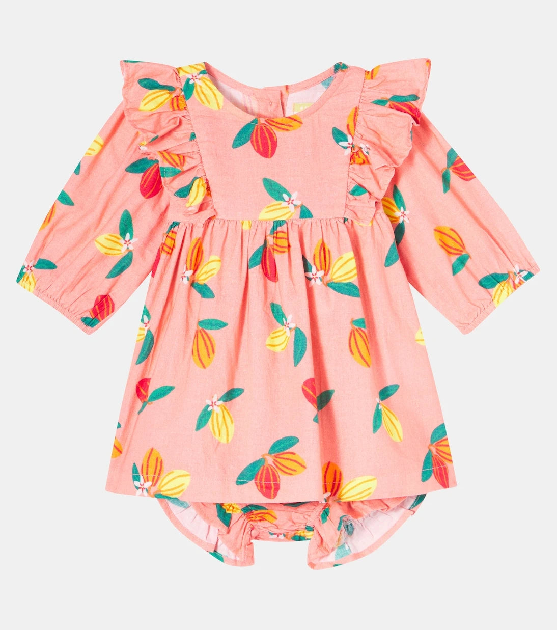 Fábula - Baby cotton dress and bloomers set