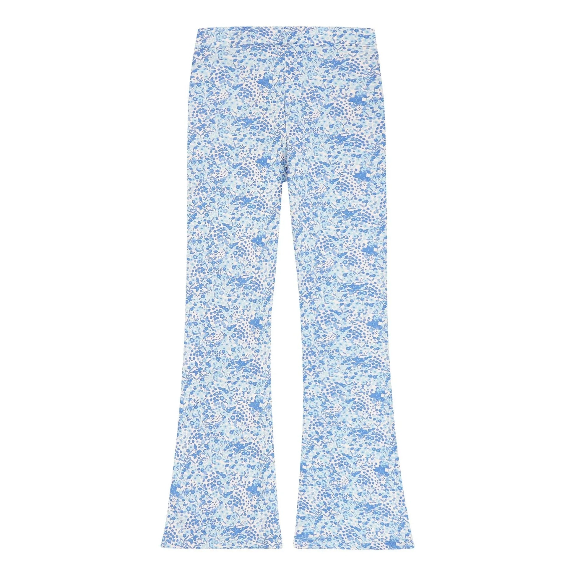 Tumble N'Dry - Legging Flare Springtime Fleuri Coton Bio | Light Blue
