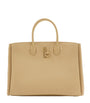 Burberry Beige Small Calf Leather Rocking Horse Tote Bag