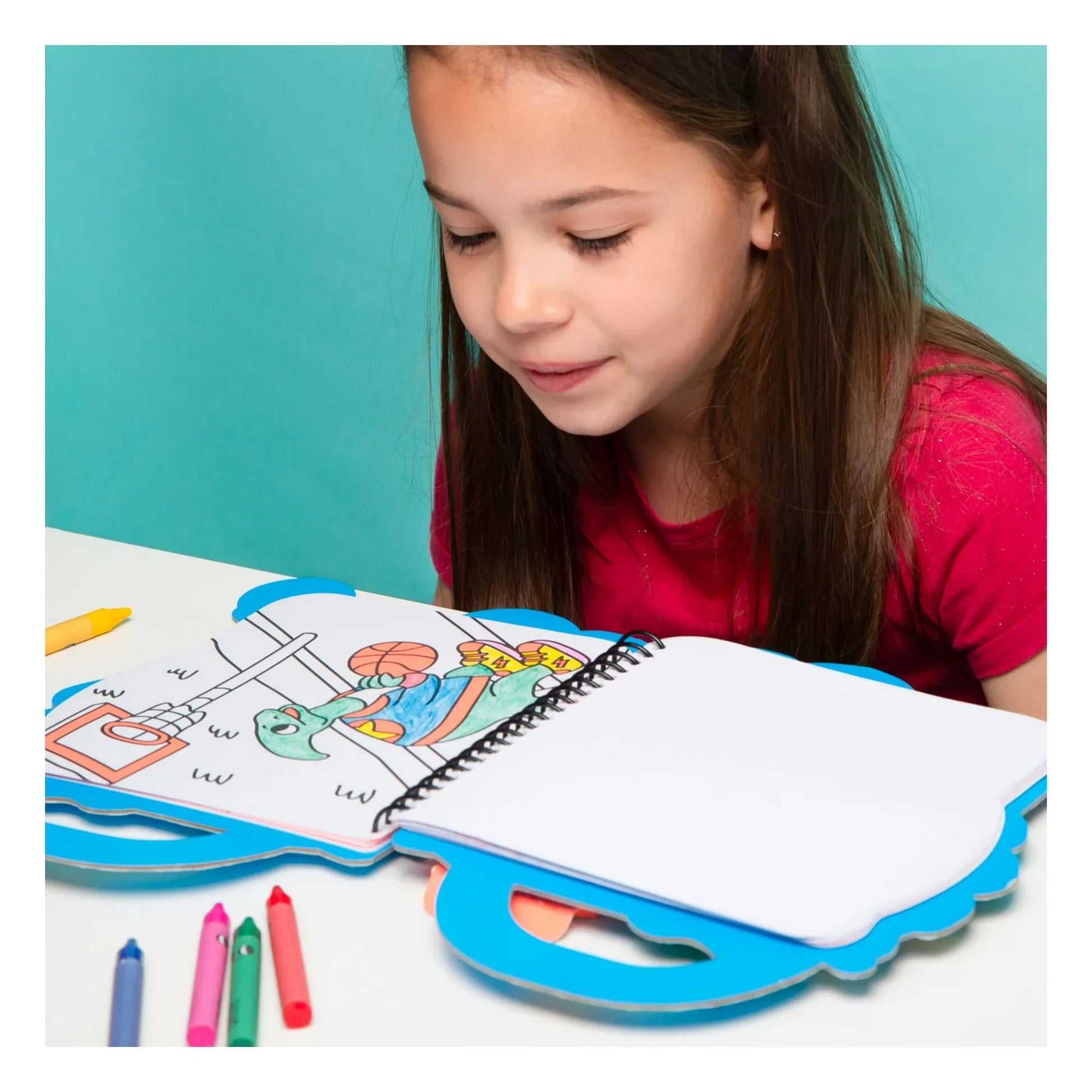Omy - Dino coloring book with stickers