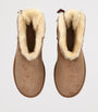 UGG Beige Suede Mini Bailey Bow II Ankle Boots