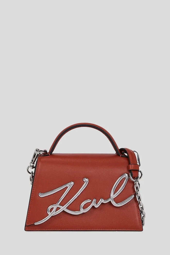 Karl Lagerfeld kadın deri crossbody çanta K/SIGNATURE