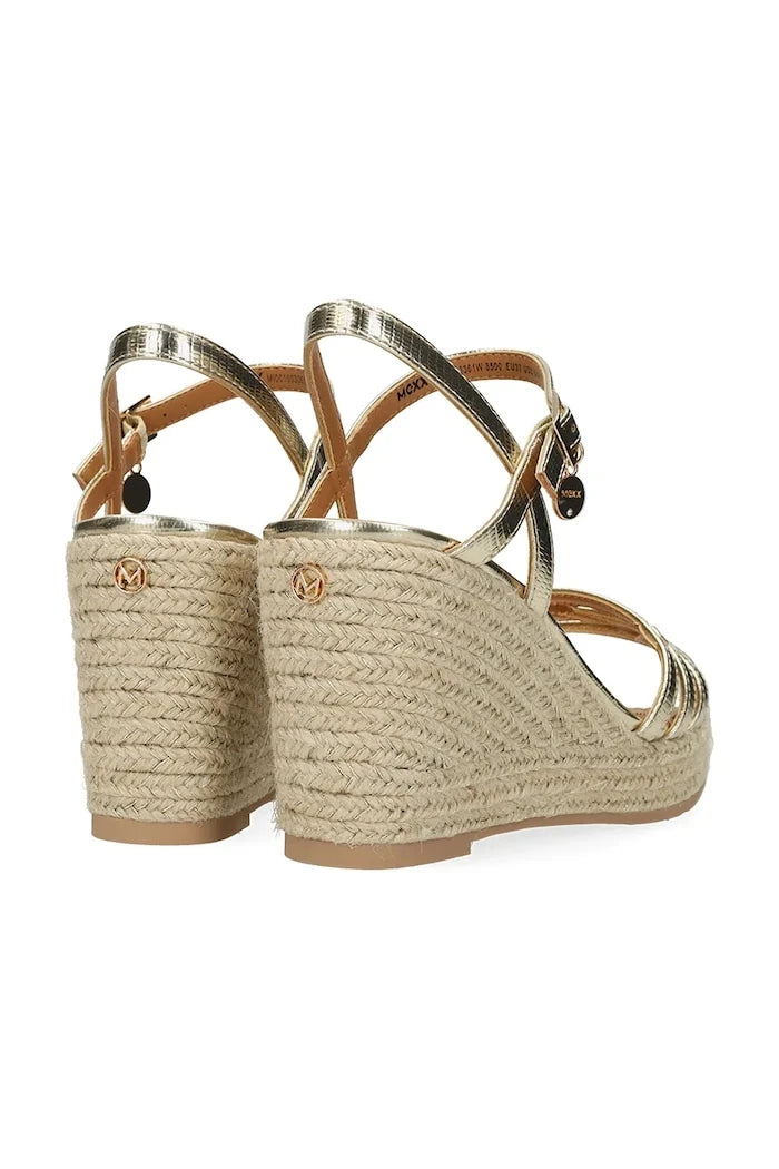 Mexx kadın eğimli platform espadril NOEMI PAKINA Topuklu sandalet