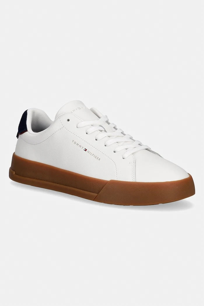 Tommy Hilfiger TH COURT LTH DETAIL Erkek Deri Spor Ayakkabı
