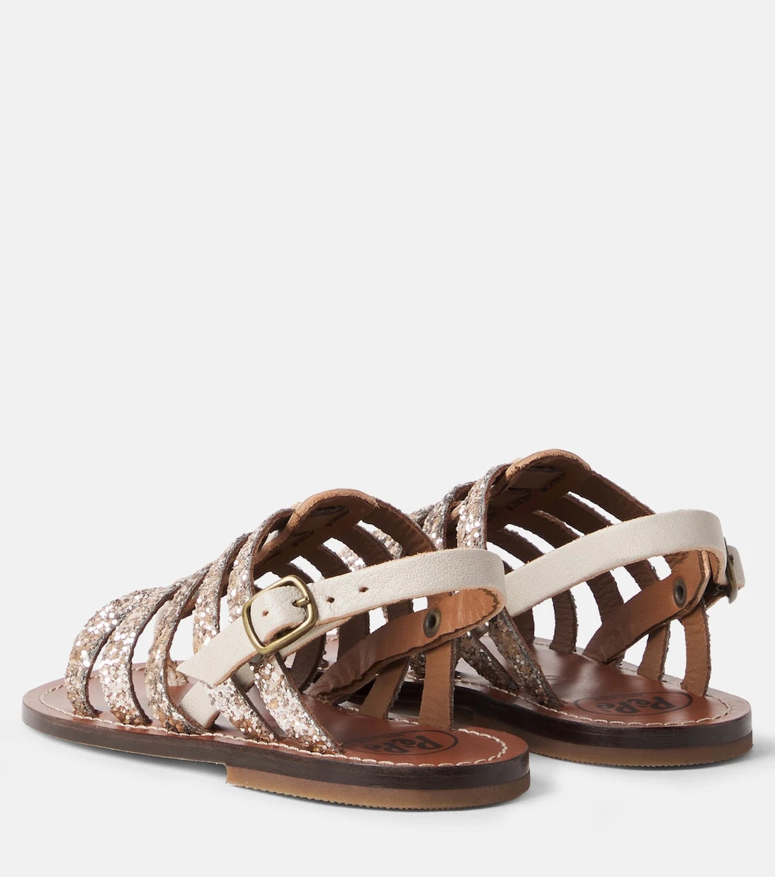 PèPè - Sequined leather sandals