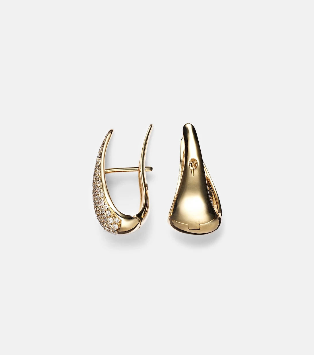 Anita Ko - Claw 18kt gold earrings with diamonds