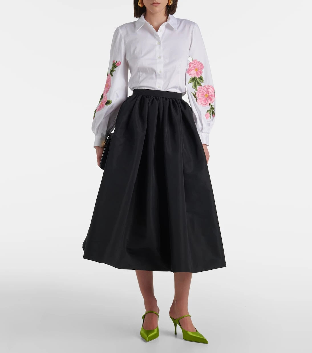 Carolina Herrera - Floral cotton-blend shirt