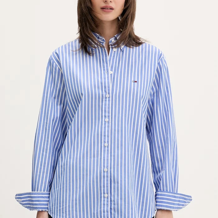 Tommy Jeans риза дамска от памук