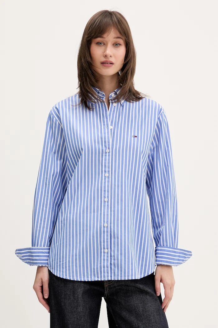 Tommy Jeans риза дамска от памук