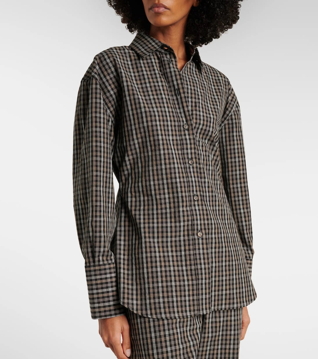 Róhe - Checked cotton shirt
