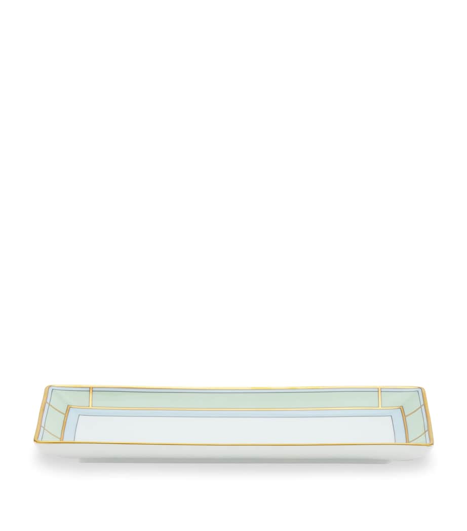 GINORI 1735 Porcelain Colonna Diva Rectangular Change Tray (28cm)