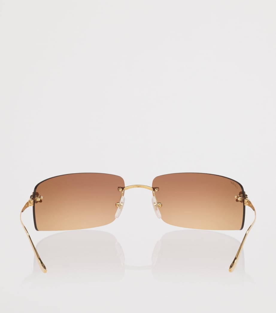 Gold Metal Panthère de Cartier Ct0503S Sunglasses