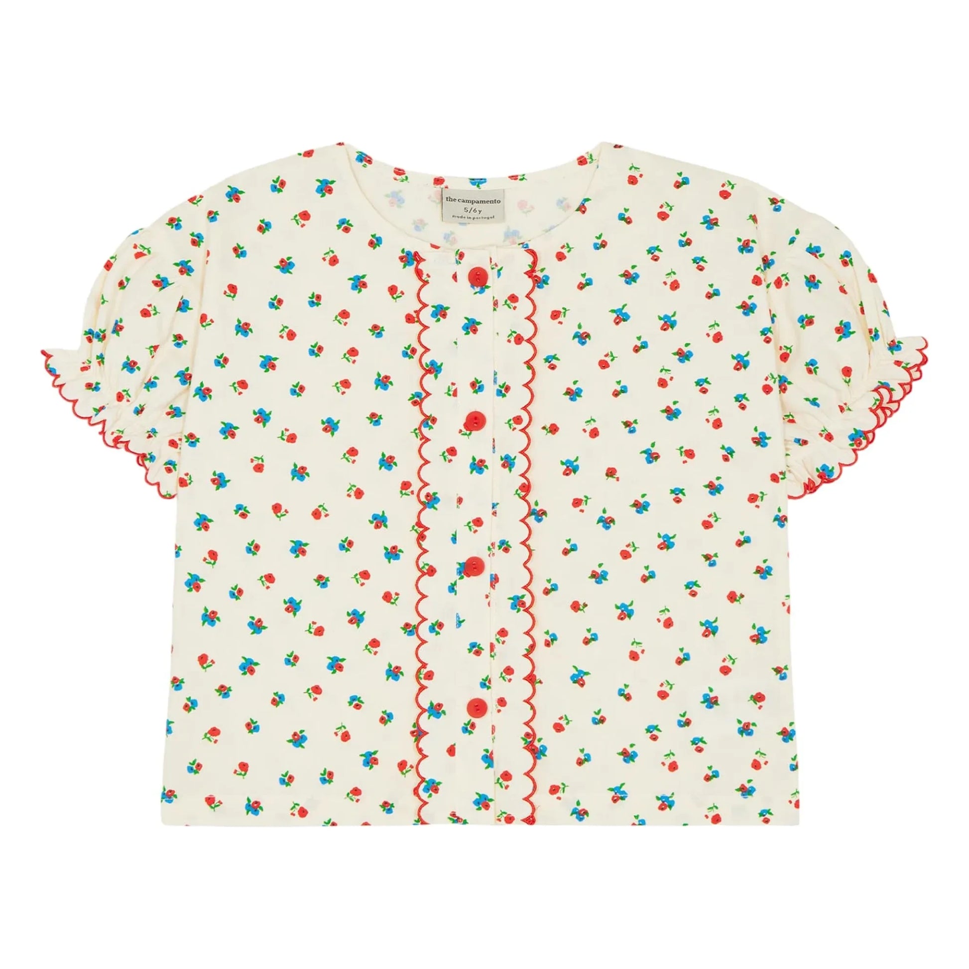 The Campamento - Blouse Fleurie | Ecru