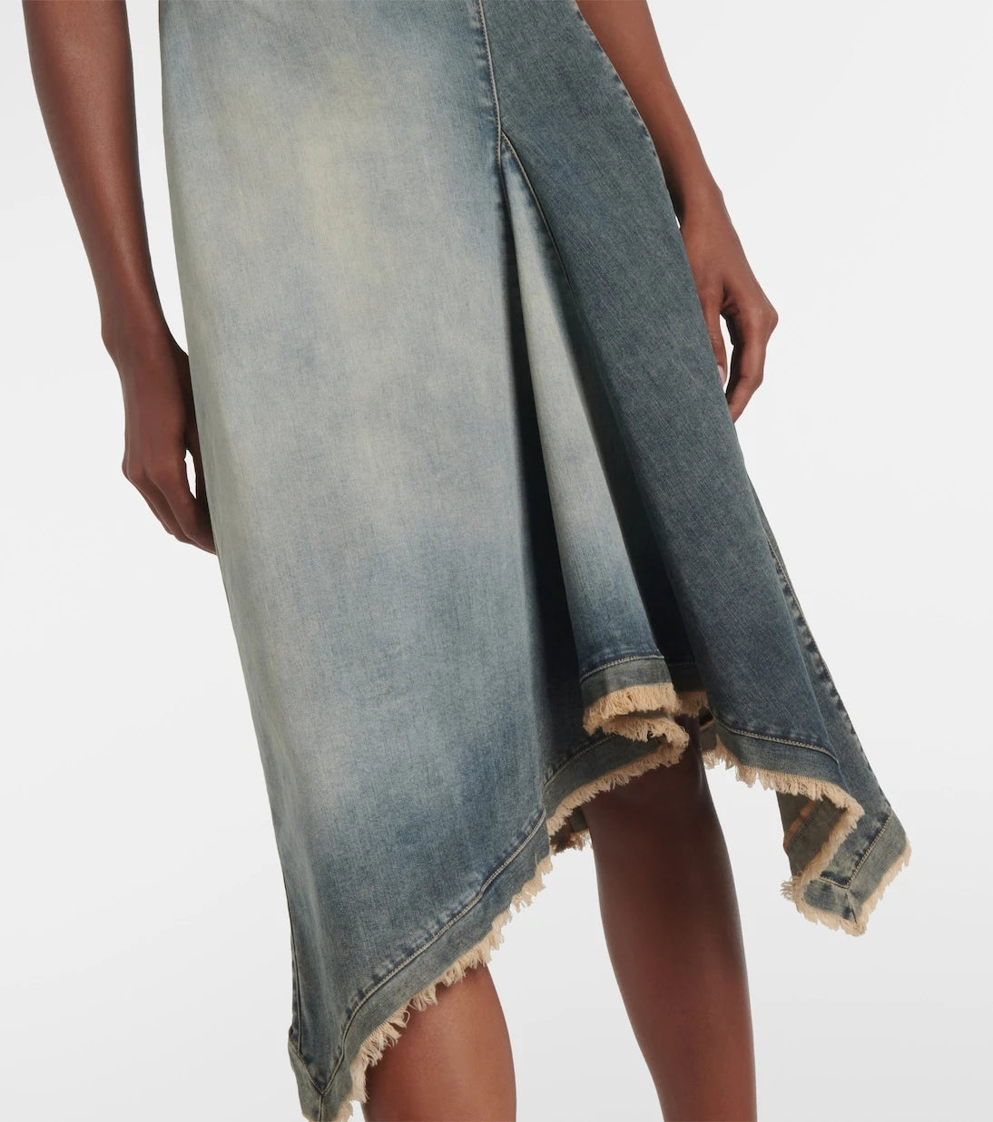 Acne Studios - فستان دنيم متوسط الطول