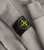 Stone Island Grey Organic Cotton Fleece Zip-Up Hoodie