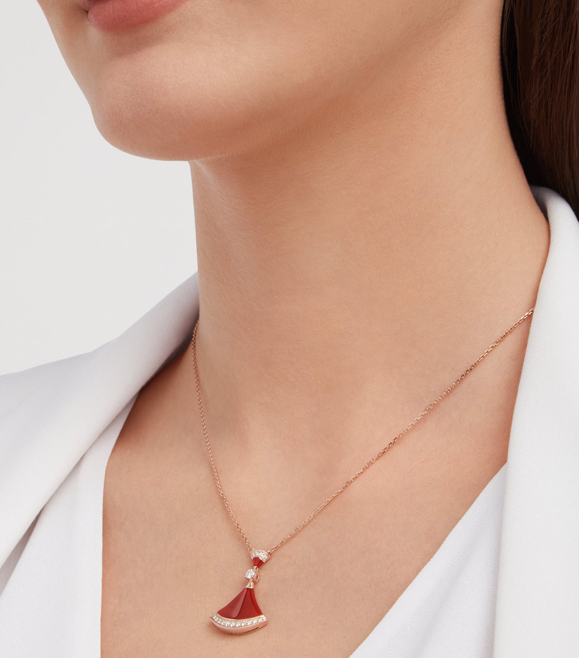 Bvlgari Rose Gold, Carnelian and Diamond Divas' Dream Necklace