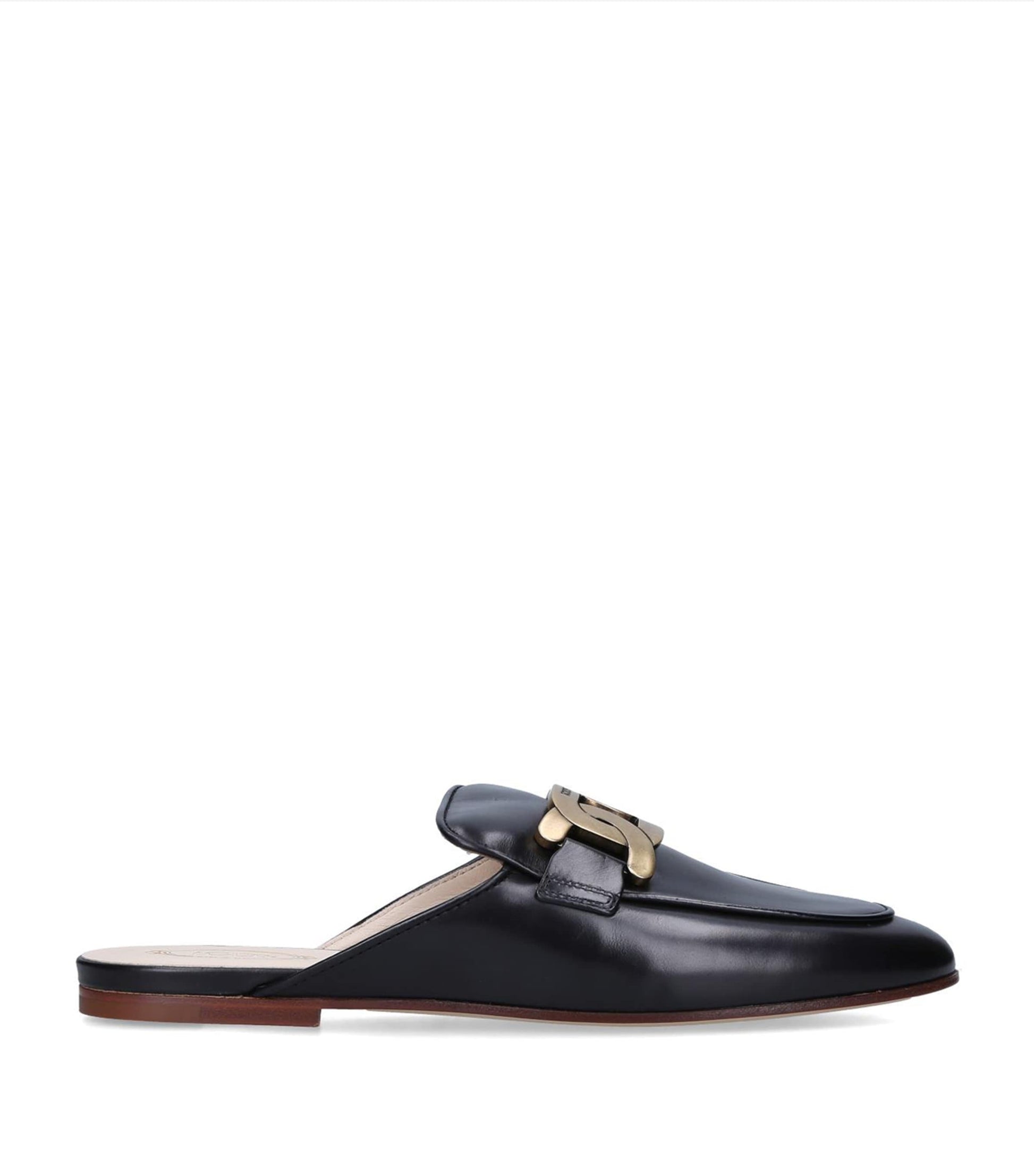Tod's Black Leather Slippers