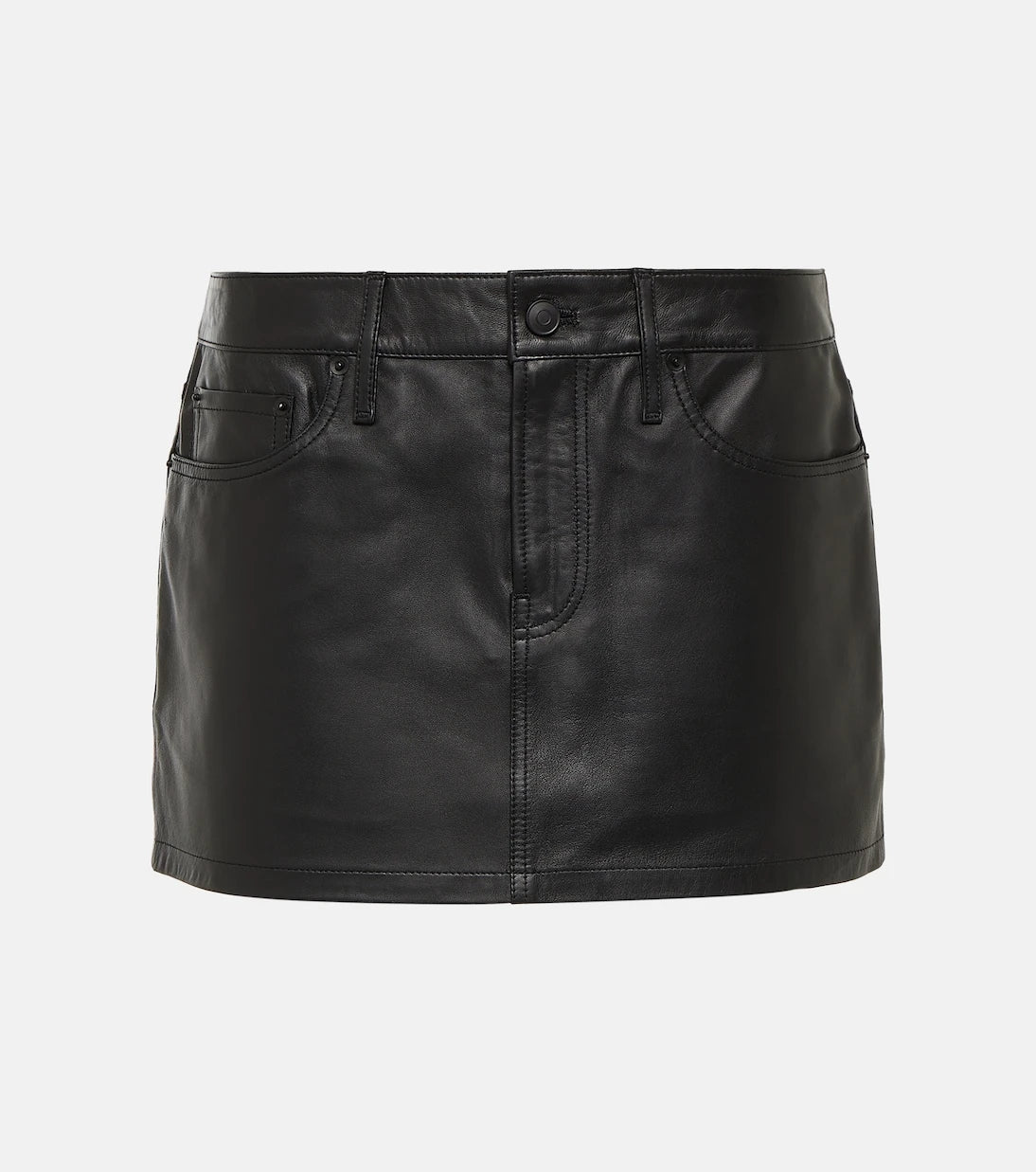 Wardrobe.NYC - Micro leather miniskirt