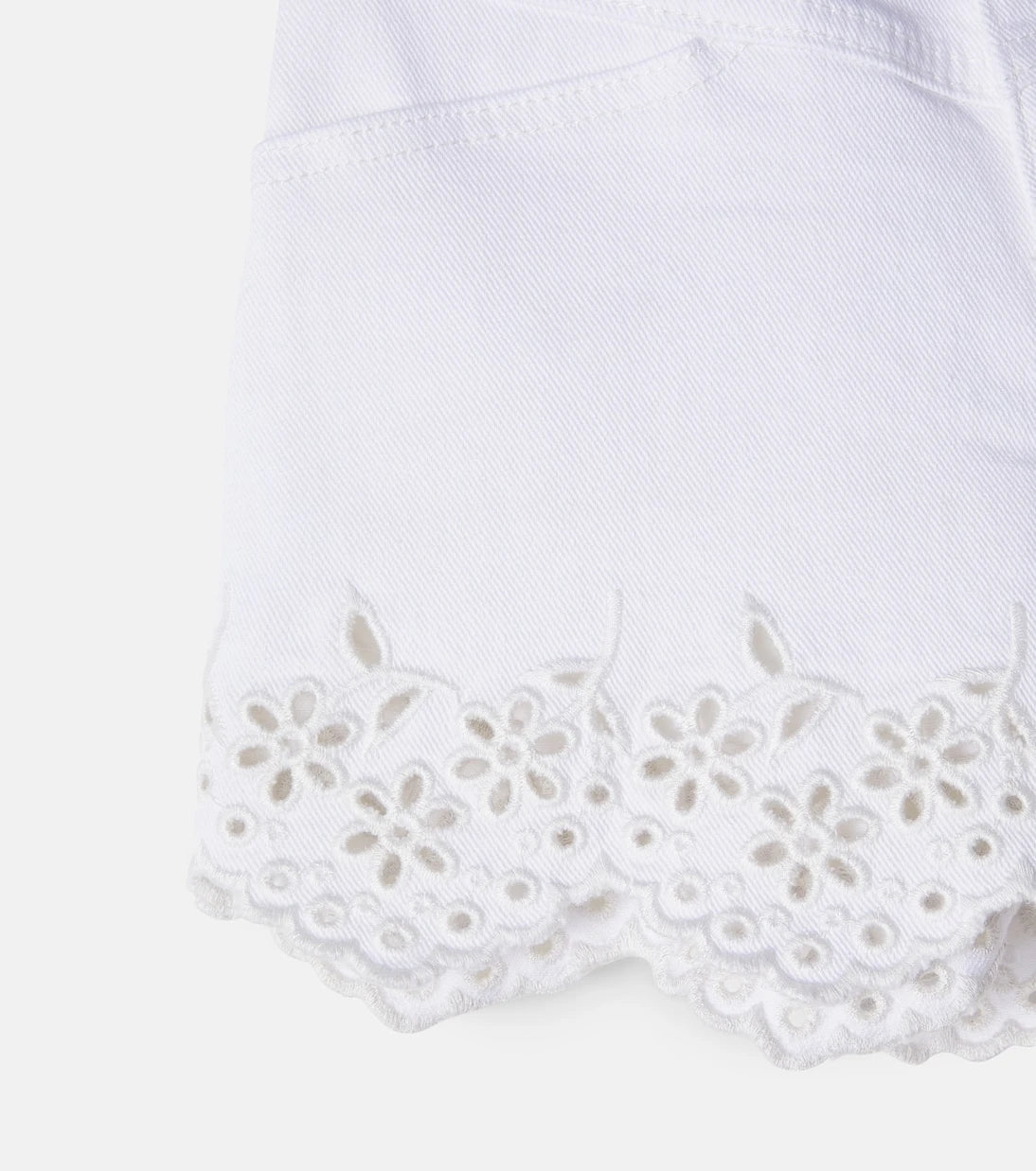 Molo - Adalyn broderie anglaise denim shorts