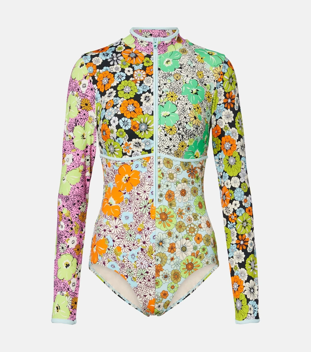 Alémais - Orange Blossom floral rashguard swimsuit