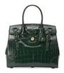 Green Alligator Leather Ricky 33 Top-Handle Bag