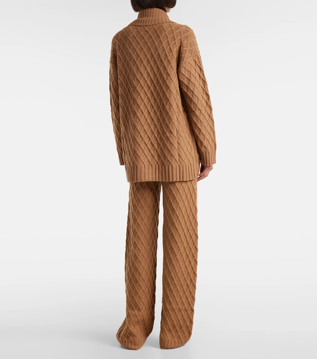 Max Mara - سترة ميركا الصوفية المصنوعة من شعر الجمل بنمط الوافل
