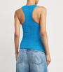 Blue Ruched Cut-Out Wave Top