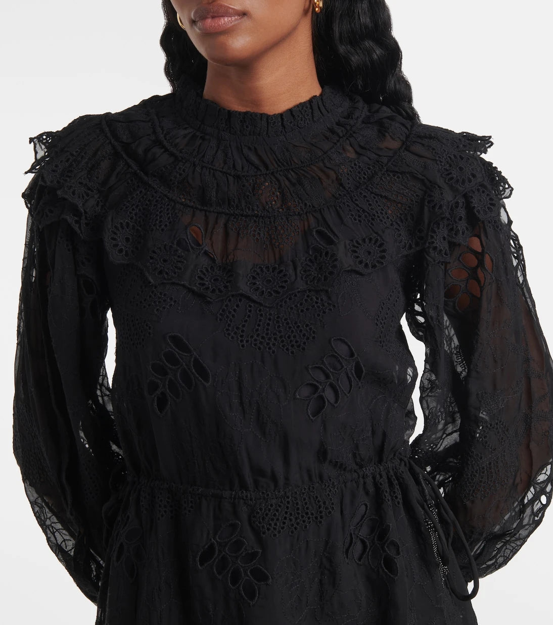 Farm Rio - Floral organza minidress